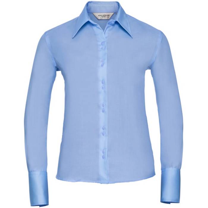 Russell Non-iron Ladies blouse long-sleeve - Bright Sky<br><small>EA-JZ956F.12.0</small>