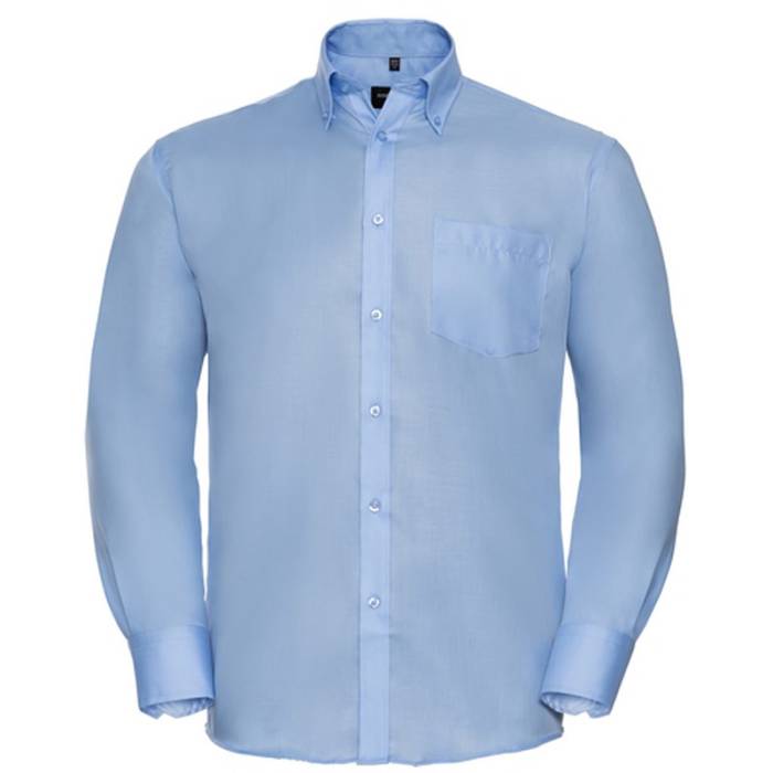 Russel men Non-iron shirt long-sleeve - Bright Sky<br><small>EA-JZ956M.12.5</small>