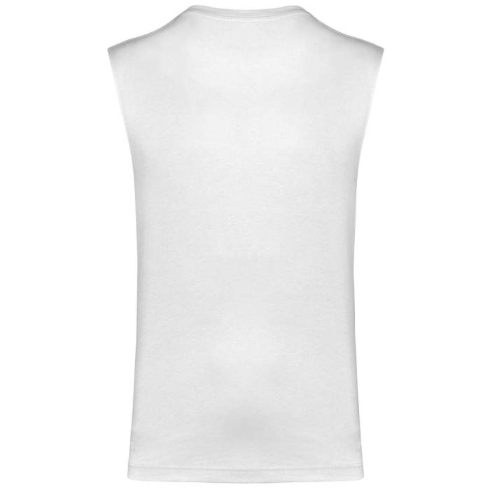Eco-Friendly Men Sleeveless T-Shirt - White<br><small>EA-KA3022ICWH-XL</small>