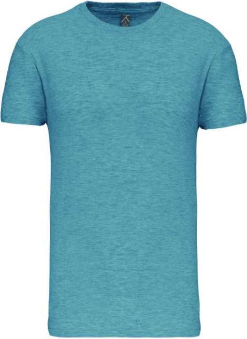 Bio150Ic Men`S Round Neck T-Shirt - Cloudy Blue Heather<br><small>EA-KA3025ICCBH-2XL</small>