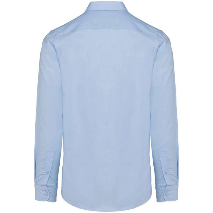 Men Long-Sleeved Easy Care Shirt Without Pocket - Oxford Blue<br><small>EA-KA595OXB-2XL</small>