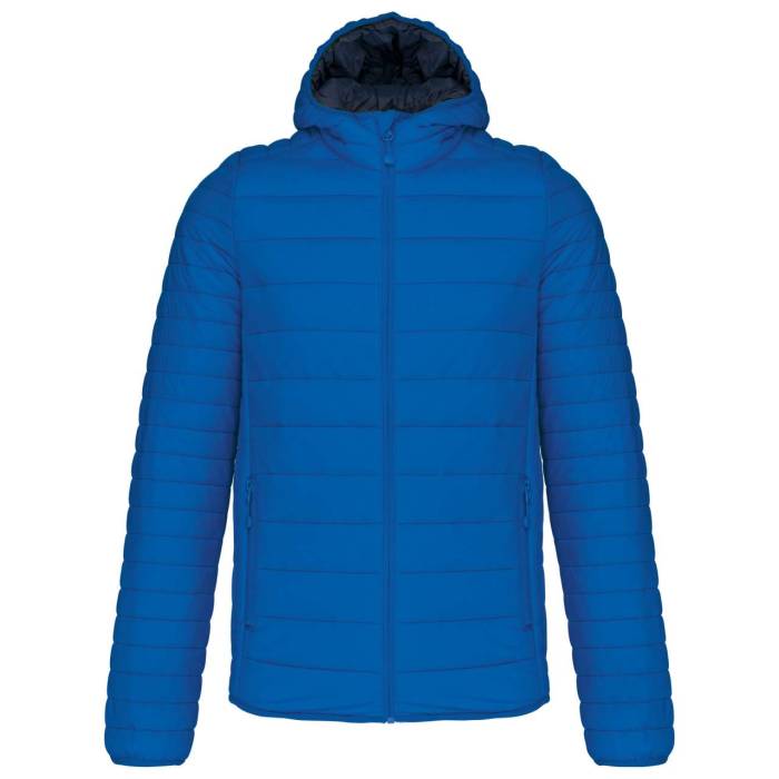 MEN`S LIGHTWEIGHT HOODED PADDED JACKET - Light Royal Blue<br><small>EA-KA6110LRO-2XL</small>