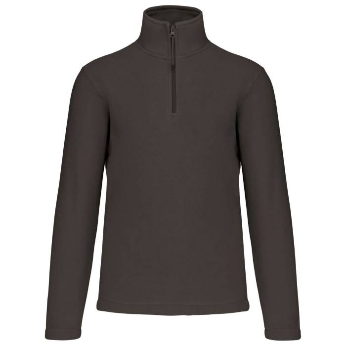 ENZO - ZIP NECK MICROFLEECE JACKET - Dark Grey<br><small>EA-KA912DG-3XL</small>