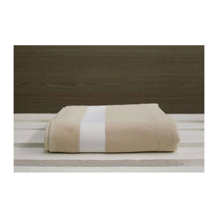 OLIMA VELOUR BEACH TOWEL - Sand<br><small>EA-OLV4000SA-100X180</small>