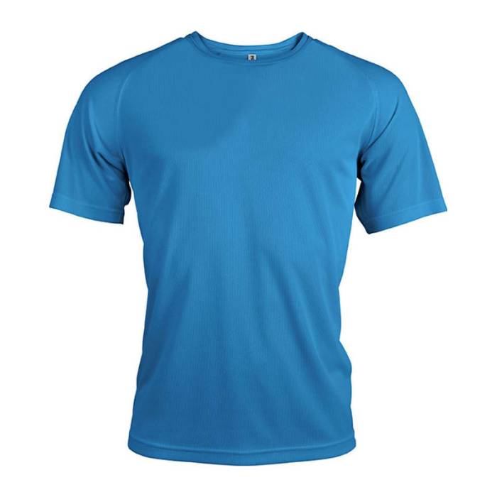 MEN`S SHORT-SLEEVED SPORTS T-SHIRT - Aqua Blue<br><small>EA-PA438AQ-2XL</small>