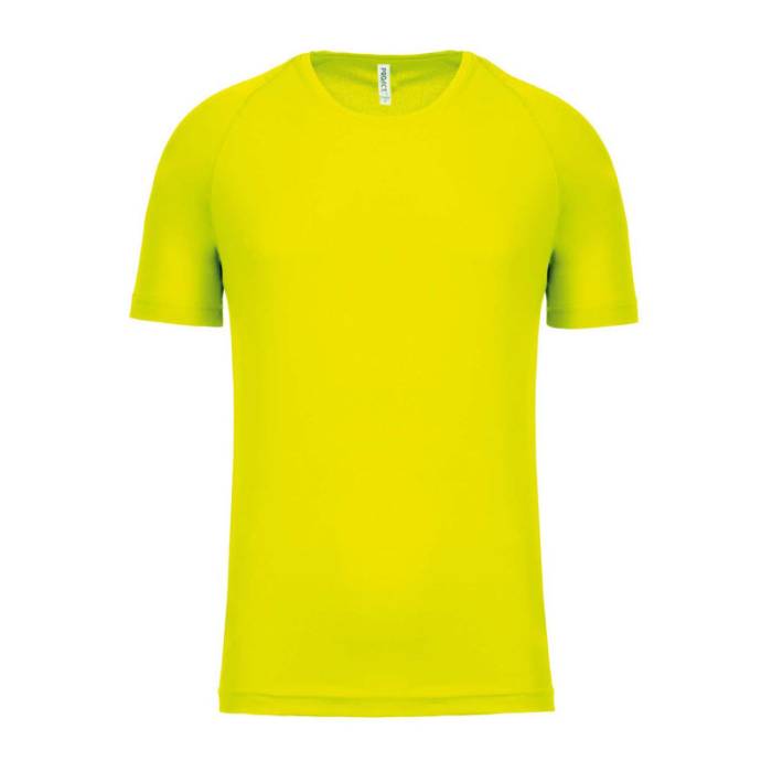 MEN`S SHORT-SLEEVED SPORTS T-SHIRT - Fluorescent Yellow<br><small>EA-PA438FY-L</small>