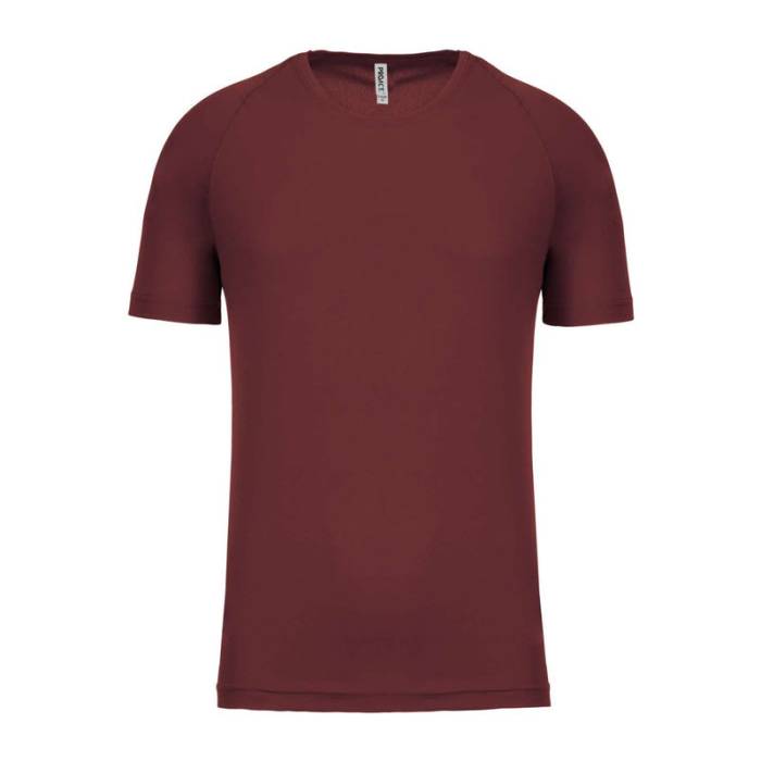 MEN`S SHORT-SLEEVED SPORTS T-SHIRT - Wine<br><small>EA-PA438WN-XL</small>