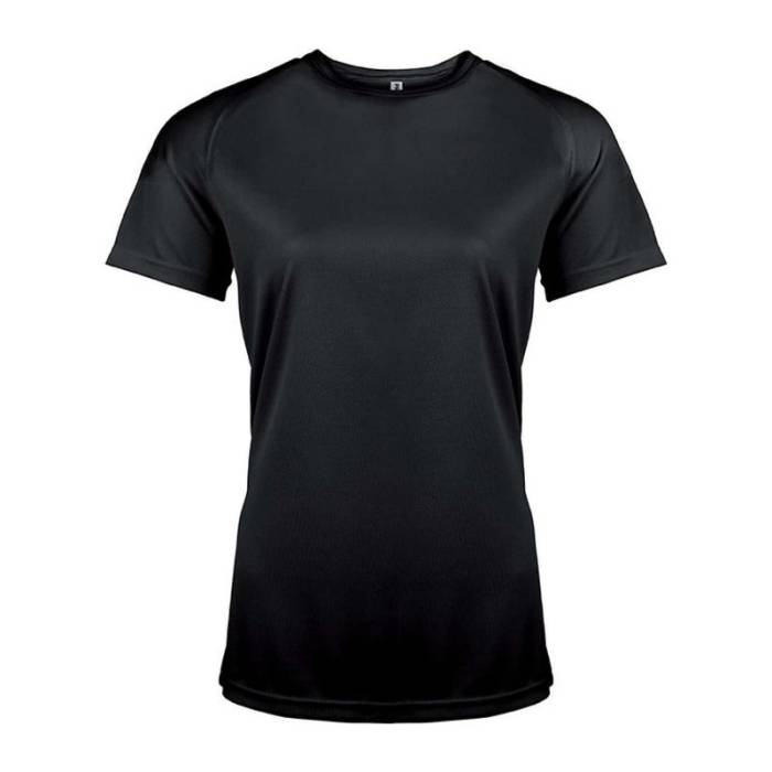 LADIES` SHORT-SLEEVED SPORTS T-SHIRT - Deep Black<br><small>EA-PA439BL-2XL</small>