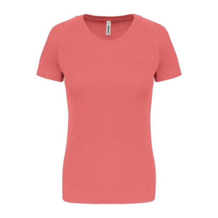 LADIES` SHORT-SLEEVED SPORTS T-SHIRT - Coral<br><small>EA-PA439CRL-2XL</small>