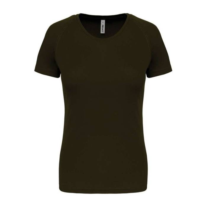 LADIES` SHORT-SLEEVED SPORTS T-SHIRT - Dark Khaki<br><small>EA-PA439DKH-2XL</small>