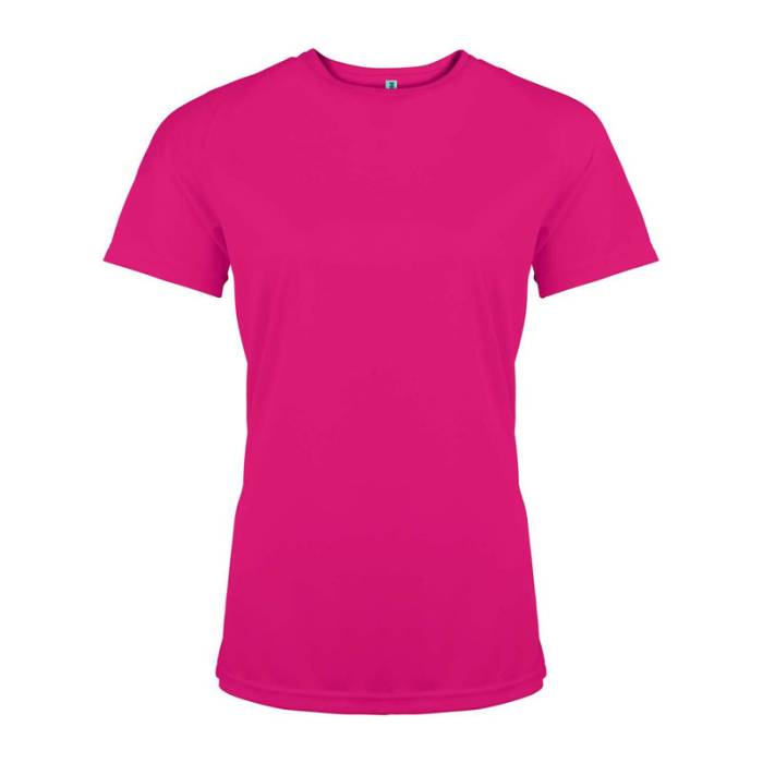 LADIES` SHORT-SLEEVED SPORTS T-SHIRT - Fuchsia<br><small>EA-PA439FU-L</small>