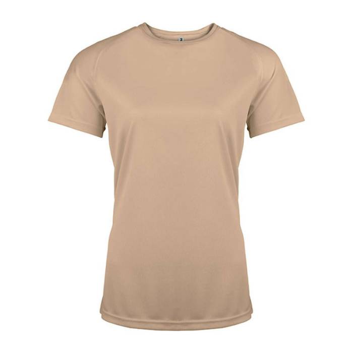 LADIES` SHORT-SLEEVED SPORTS T-SHIRT - Sand<br><small>EA-PA439SA-2XL</small>