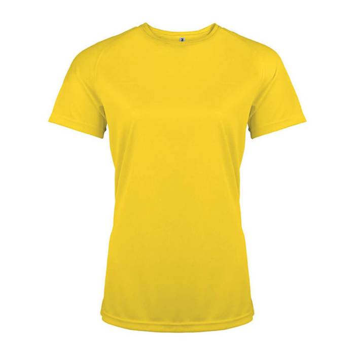 LADIES` SHORT-SLEEVED SPORTS T-SHIRT - True Yellow<br><small>EA-PA439TY-M</small>