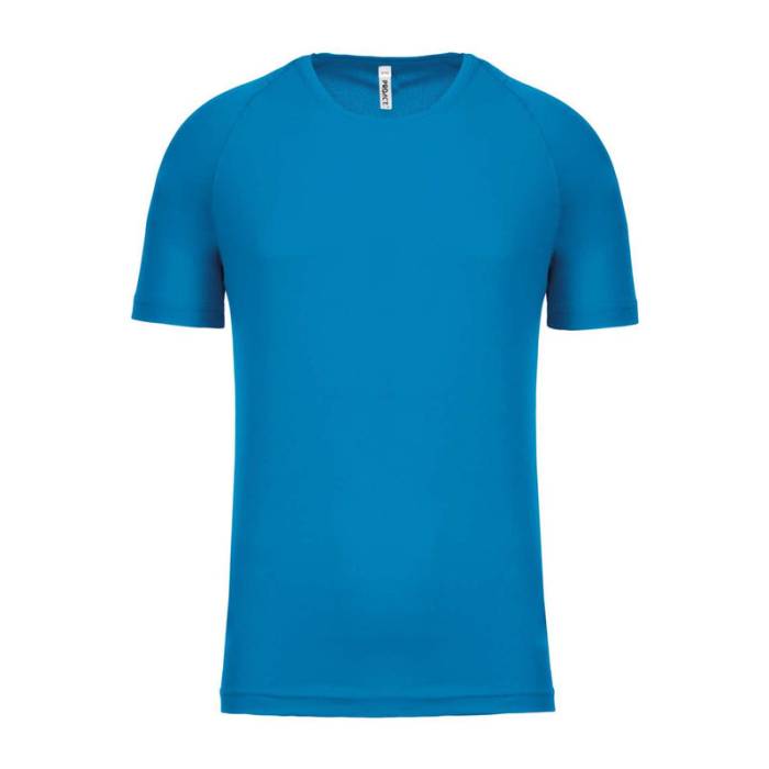 KIDS` SHORT SLEEVED SPORTS T-SHIRT - Aqua Blue<br><small>EA-PA445AQ-10/12</small>