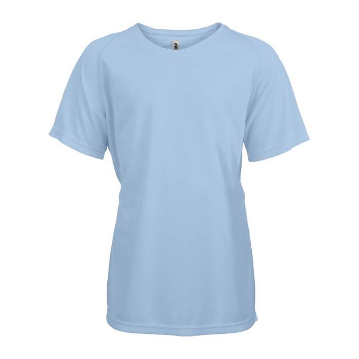 KIDS` SHORT SLEEVED SPORTS T-SHIRT - Sky Blue<br><small>EA-PA445SB-10/12</small>