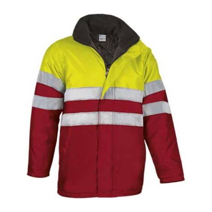 TRAFFIC kabát - Neon Yellow-Lotto Red<br><small>EA-PKVATRAAR23</small>