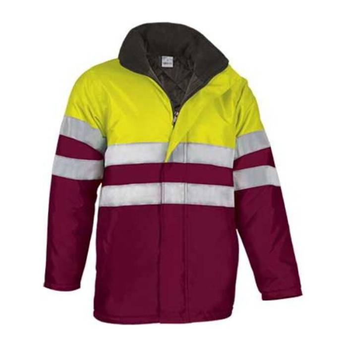 TRAFFIC kabát - Neon Yellow-Mahogany Garnet<br><small>EA-PKVATRAAT20</small>