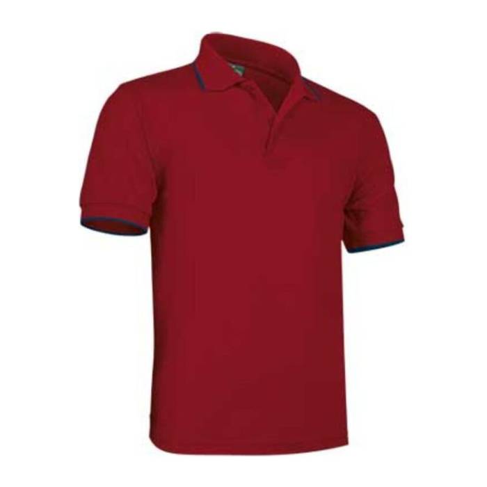 Typed Poloshirt Combi - Lotto Red-Orion Navy Blue<br><small>EA-POVACOMRM20</small>