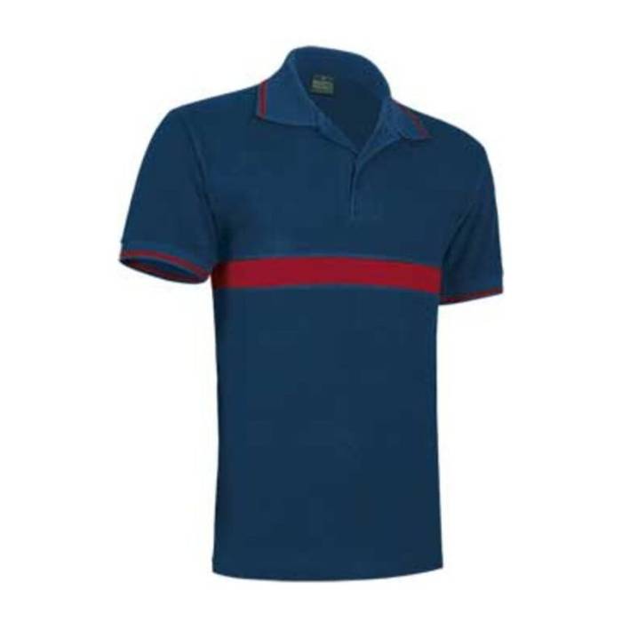 SERVER TYPED POLOSHIRT - Orion Navy Blue-Lotto Red<br><small>EA-POVASECMR20</small>