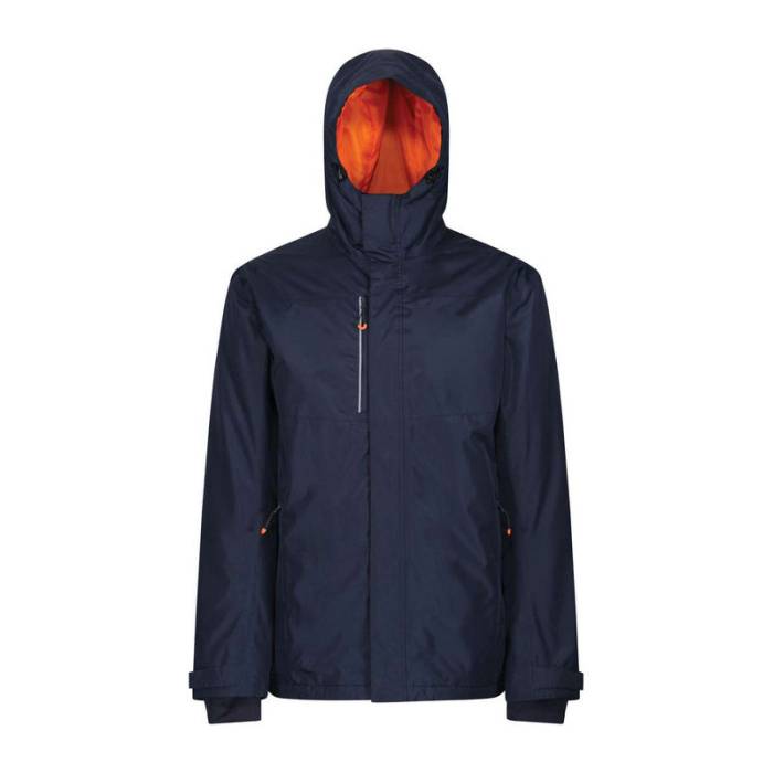 Thermogen Waterproof Heated Jacket - Navy/Magma<br><small>EA-RETRA210NV/MAG-2XL</small>