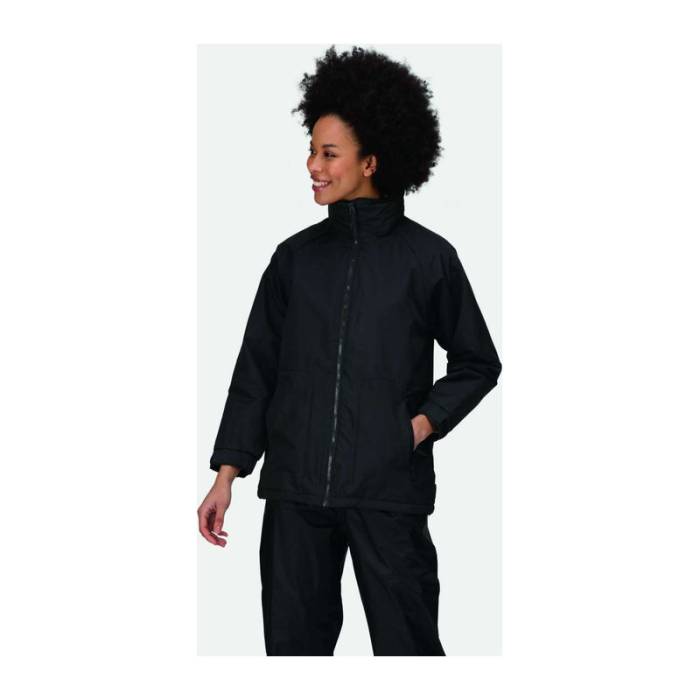 Hudson Women - Fleece-Lined Jacket - Black<br><small>EA-RETRA306BL-2XL</small>