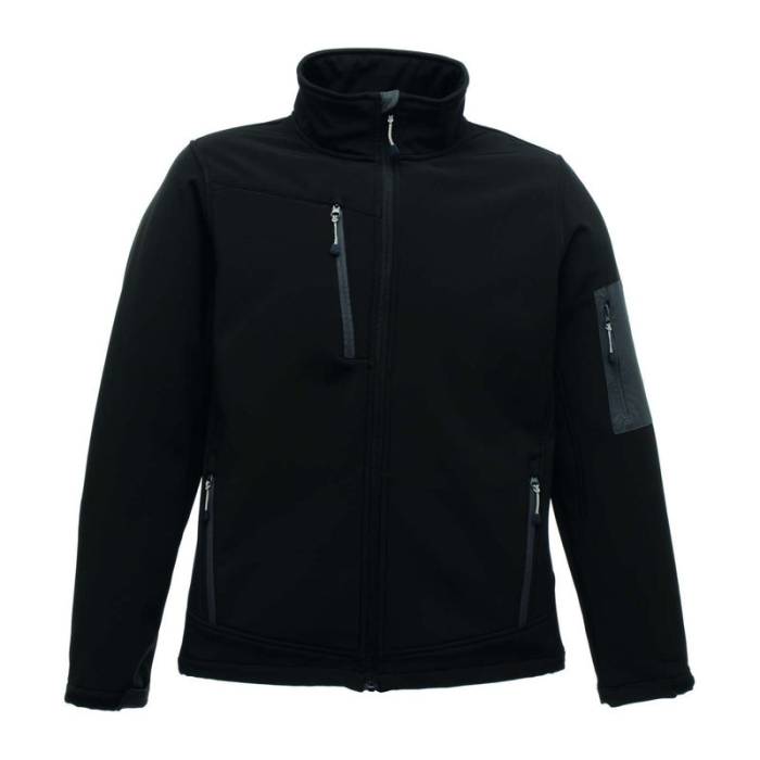 Arcola - 3 Layer Membrane Softshell - Black/Seal Grey<br><small>EA-RETRA674BL/SG-2XL</small>