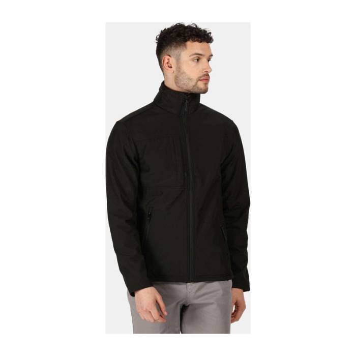 Men`S Octagon Ii Printable Membrane Softshell - Black/Black<br><small>EA-RETRA688BL/BL-2XL</small>