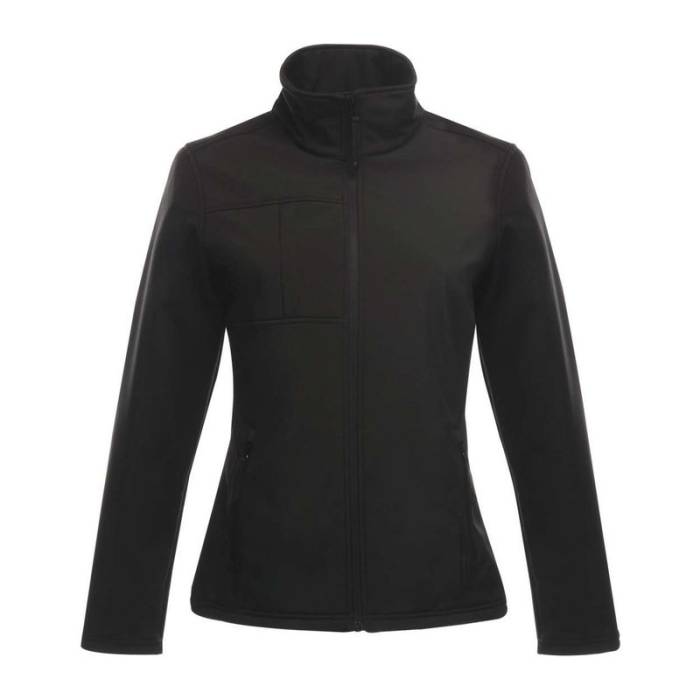 Women`S Octagon Ii Printable Softshell - Black/Black<br><small>EA-RETRA689BL/BL-2XL</small>