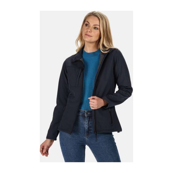 Women`S Octagon Ii Printable Softshell - Navy/Seal Grey<br><small>EA-RETRA689NV/SG-2XL</small>