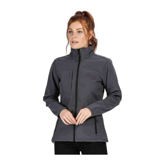 Women`S Octagon Ii Printable Softshell - Seal Grey/Black<br><small>EA-RETRA689SG/BL-2XL</small>