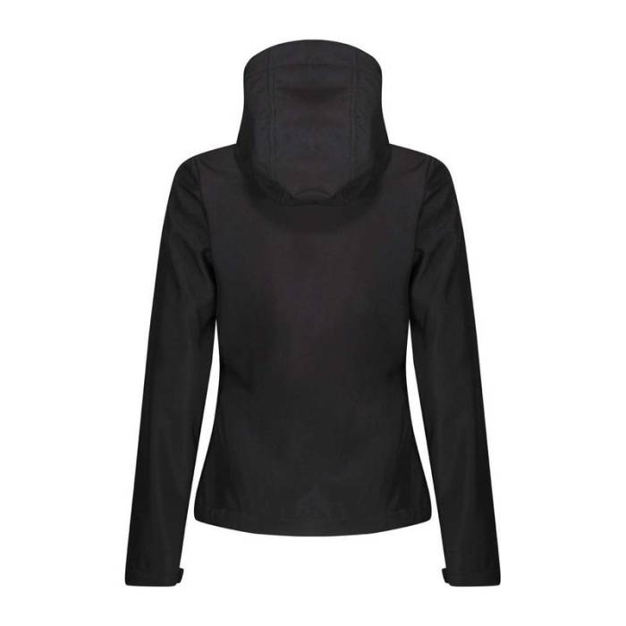 Women`S Venturer Printable Softshell Jacket - Black/Black<br><small>EA-RETRA702BL/BL-12</small>