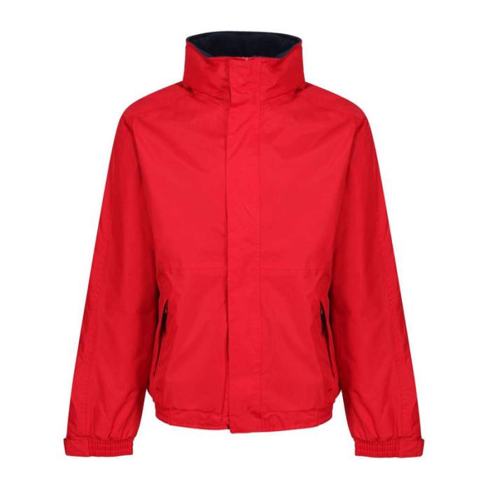 Dover Fleece Lined Bomber Jacket - Classic Red/Navy<br><small>EA-RETRW297CRE/NV-3XL</small>