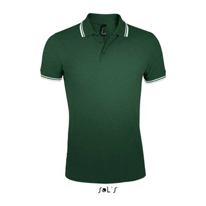 SOL`S PASADENA MEN POLO SHIRT - Forest Green/White<br><small>EA-SO00577FO/WH-L</small>