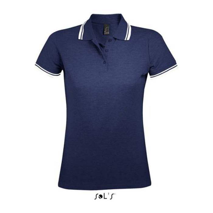 SOL`S PASADENA WOMEN POLO SHIRT - French Navy/White<br><small>EA-SO00578FN/WH-L</small>
