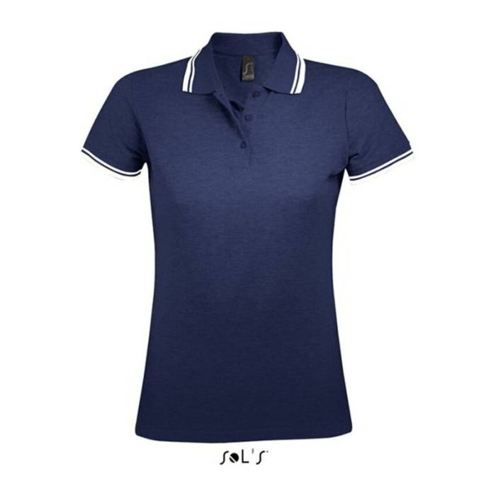 SOL`S PASADENA WOMEN POLO SHIRT - French Navy/White<br><small>EA-SO00578FN/WH-XL</small>