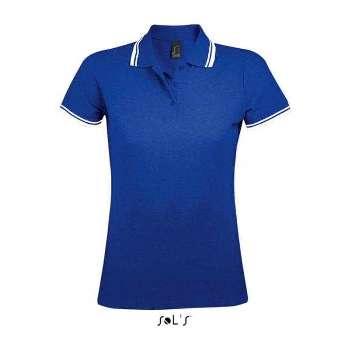 SOL`S PASADENA WOMEN POLO SHIRT - Royal/White<br><small>EA-SO00578RO/WH-L</small>