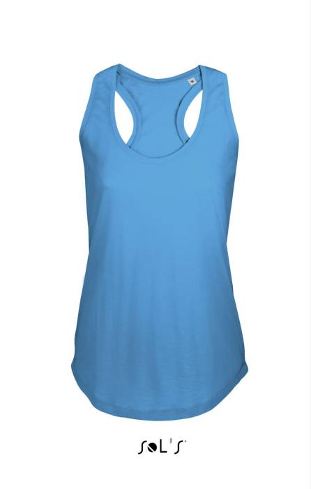 SOL`S MOKA - NŐI RACERBACK TRIKÓ - Aqua<br><small>EA-SO00579AQ-S</small>