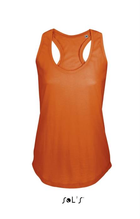 SOL`S MOKA - NŐI RACERBACK TRIKÓ - Burnt Orange<br><small>EA-SO00579BO-L</small>