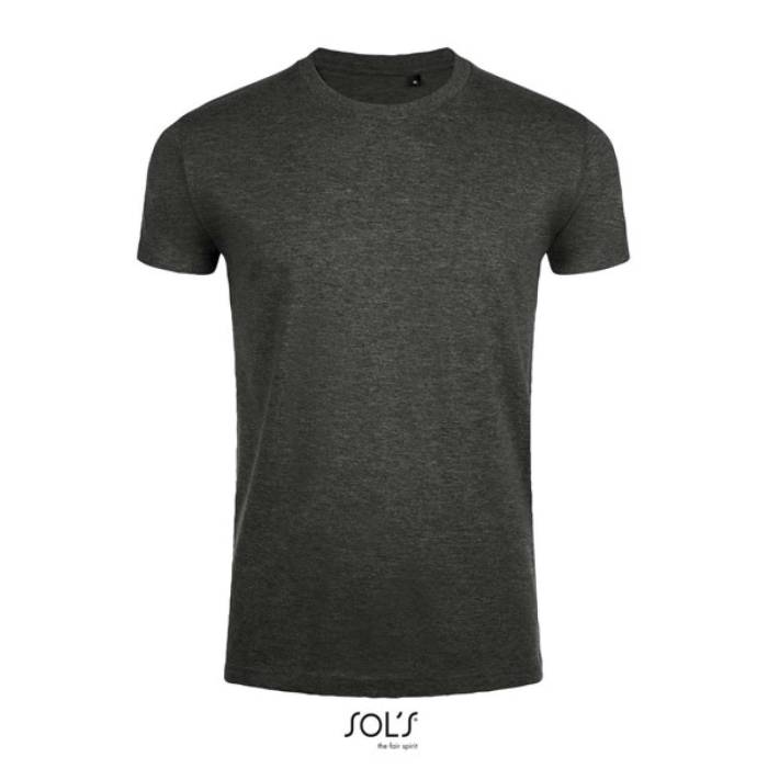 SOL`S IMPERIAL FIT - FÉRFI KÖRNYAKÚ TESTHEZÁLLÓ PÓ - Charcoal Melange<br><small>EA-SO00580CHME-XL</small>