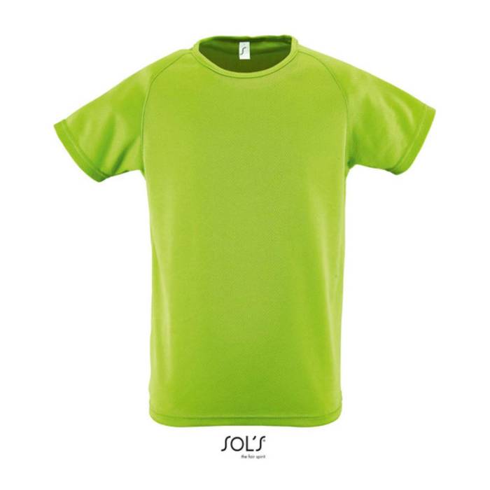 SOL`S SPORTY KIDS - RAGLAN-SLEEVED T-SHIRT - Apple Green<br><small>EA-SO01166AG-10A</small>