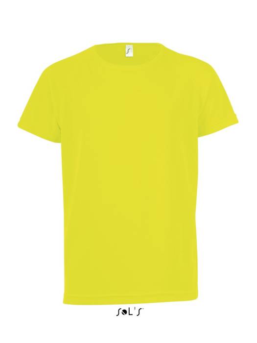 SOL`S SPORTY KIDS - RAGLAN-SLEEVED T-SHIRT - Neon Yellow<br><small>EA-SO01166NEY-10A</small>