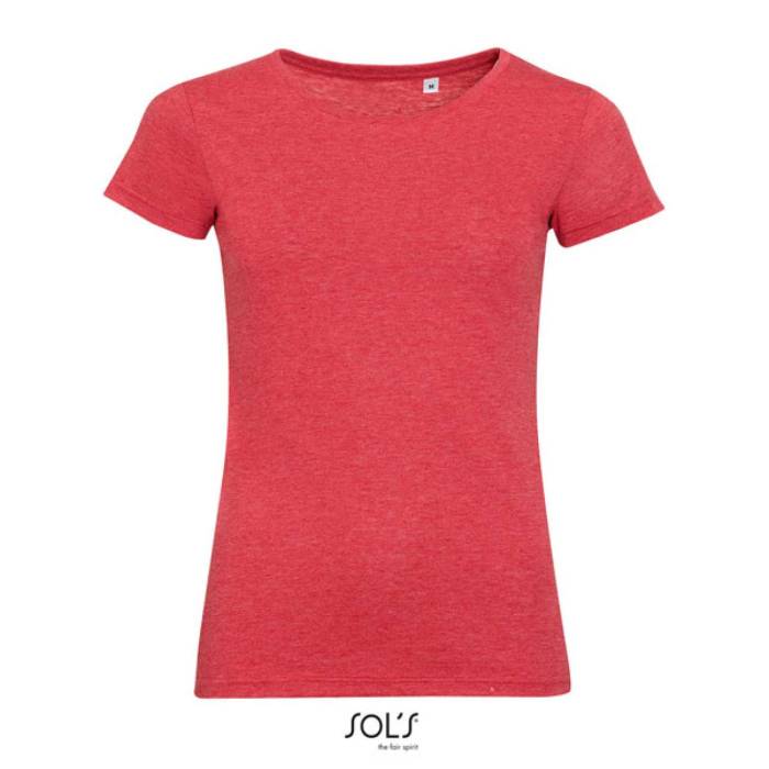 SOL`S MIXED WOMEN - KÖRNYAKÚ PÓLÓ - Heather Red<br><small>EA-SO01181HRE-2XL</small>