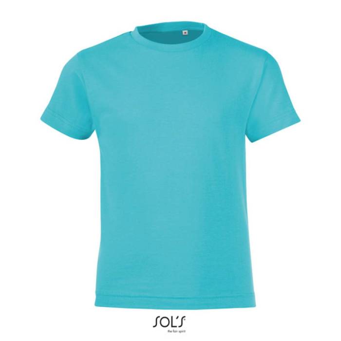 SOL`S REGENT FIT KIDS - ROUND NECK T-SHIRT - Atoll Blue<br><small>EA-SO01183AB-10A</small>