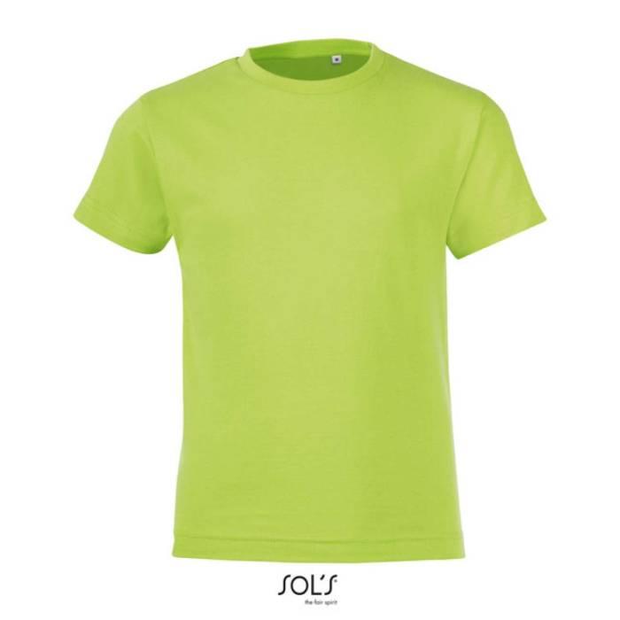SOL`S REGENT FIT KIDS - ROUND NECK T-SHIRT - Apple Green<br><small>EA-SO01183AG-12A</small>
