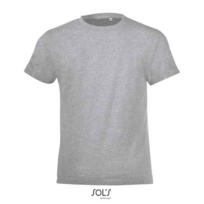 SOL`S REGENT FIT KIDS - ROUND NECK T-SHIRT - Grey Melange<br><small>EA-SO01183GM-2A</small>