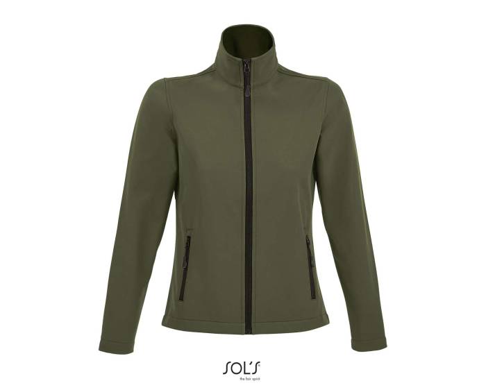 SOL`S RACE WOMEN - SOFTSHELL ZIP JACKET - Army<br><small>EA-SO01194AR-L</small>
