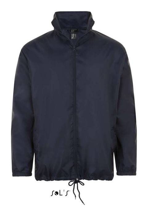 SOL`S SHIFT - UNISEX WATER REPELLENT WINDBREAKER - French Navy<br><small>EA-SO01618FN-3XL</small>