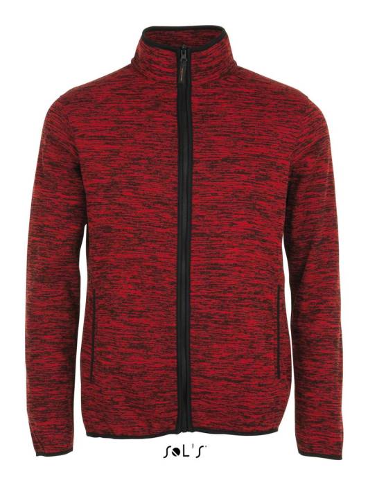 SOL`S TURBO - KNITTED FLEECE JACKET - Red/Black<br><small>EA-SO01652RE/BL-2XL</small>