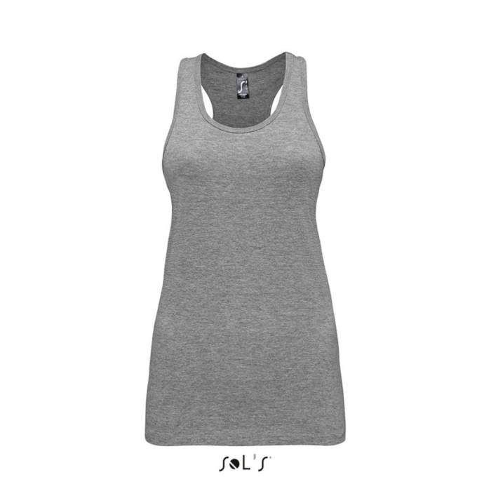 SOL`S JUSTIN WOMEN - RACERBACK TRIKÓ - Grey Melange<br><small>EA-SO01826GM-2XL</small>