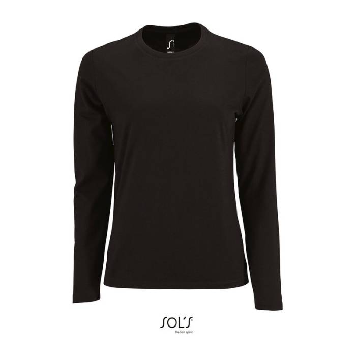 SOL`S IMPERIAL LSL WOMEN - HOSSZÚ UJJÚ PÓLÓ - Deep Black<br><small>EA-SO02075DBL-S</small>